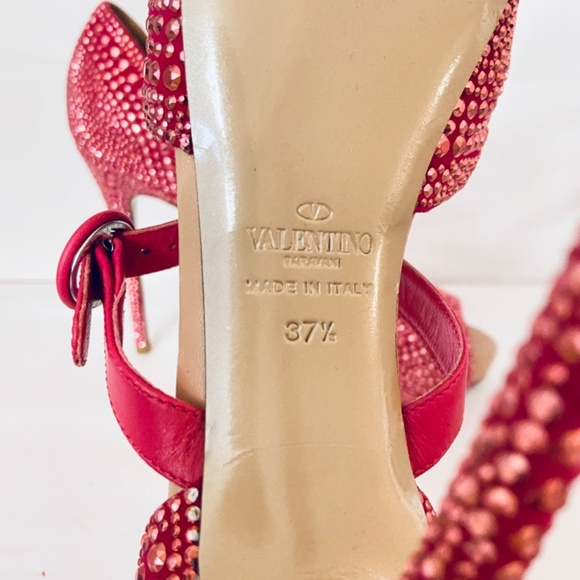 ❌SOLD❌Valentino MICROSTUD 120 Pink Strass Mary Jane Heel - Picture 7 of 8